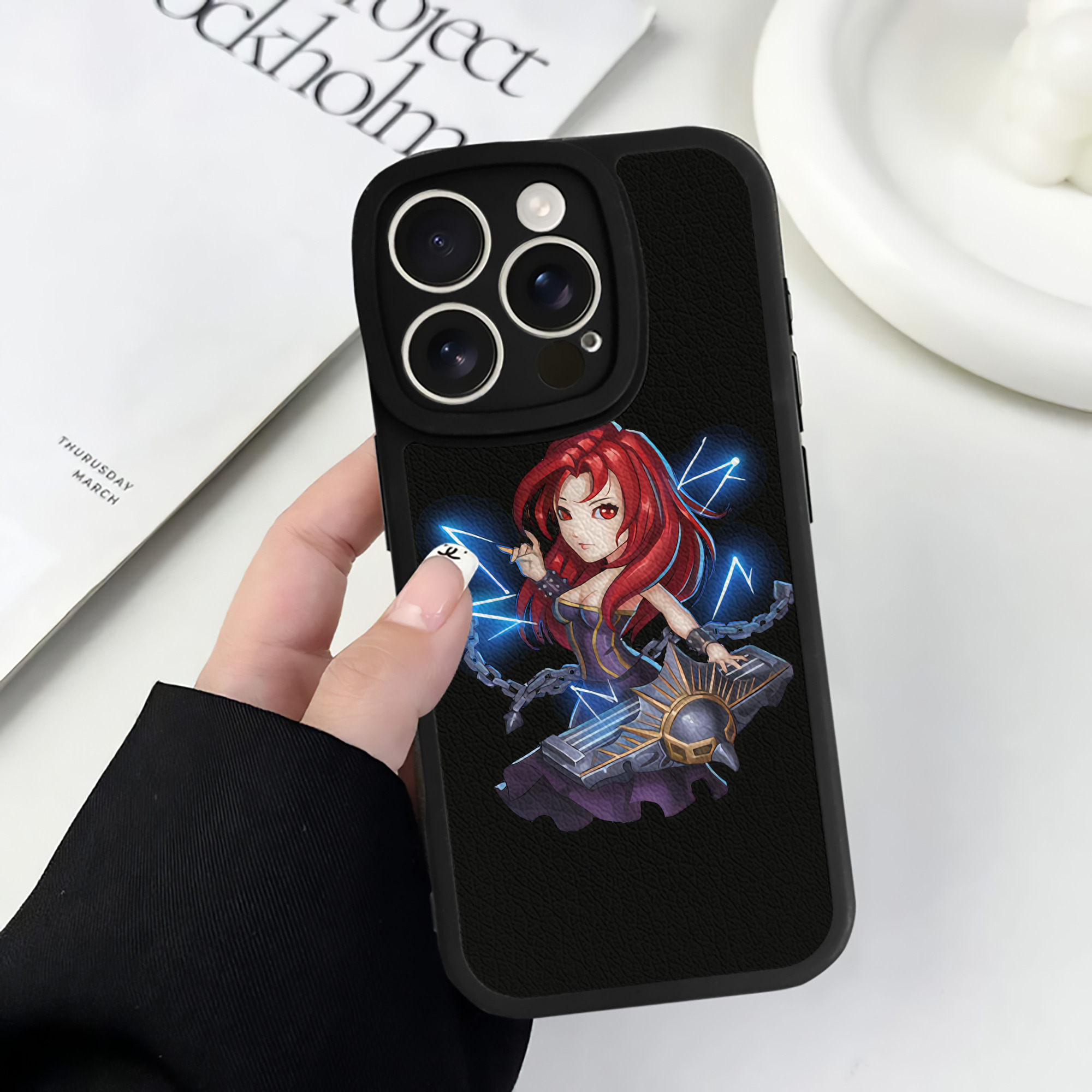 （画像用） リーグ・オブ・レジェンド League of Legends LOL 【iPhone 16シリーズ対応】シリコンスマホケース（レザー調） 材質：シリコン